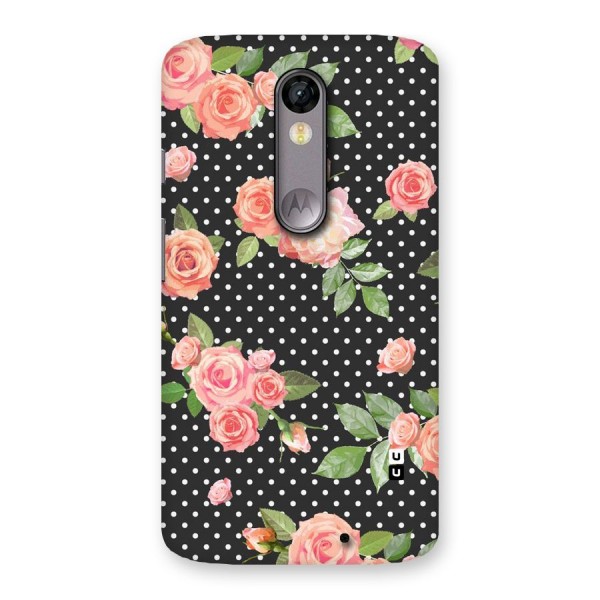 Polka Peach Back Case for Moto X Force