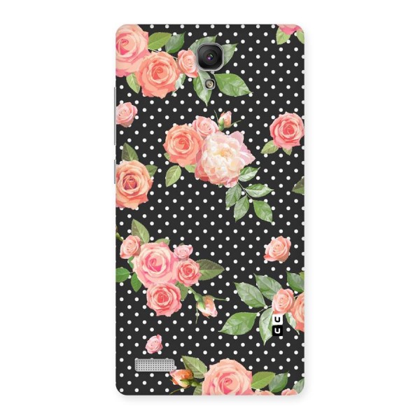 Polka Peach Back Case for Redmi Note