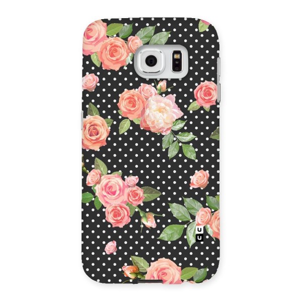 Polka Peach Back Case for Samsung Galaxy S6