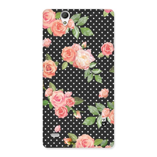 Polka Peach Back Case for Sony Xperia C4