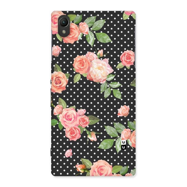 Polka Peach Back Case for Sony Xperia Z1