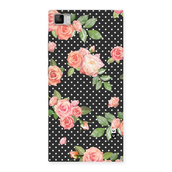 Polka Peach Back Case for Xiaomi Mi3