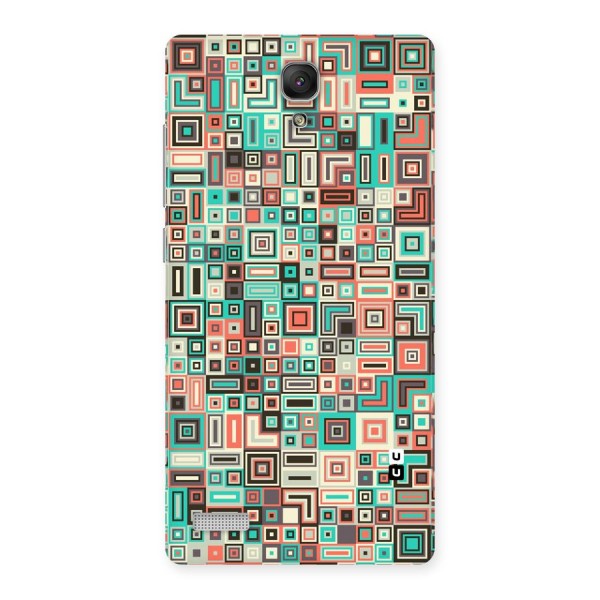 Pretty Boxes Design Back Case for Redmi Note