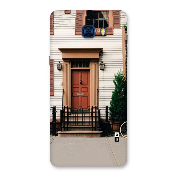 Pretty Orange Door Back Case for Galaxy C7 Pro