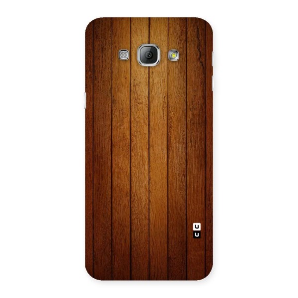 Proper Brown Wood Back Case for Galaxy A8