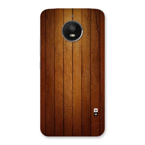 Proper Brown Wood Back Case for Moto E4 Plus