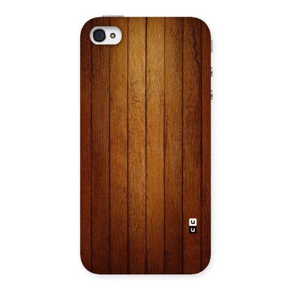 Proper Brown Wood Back Case for iPhone 4 4s