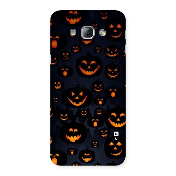 Pumpkin Smile Pattern Back Case for Galaxy A8