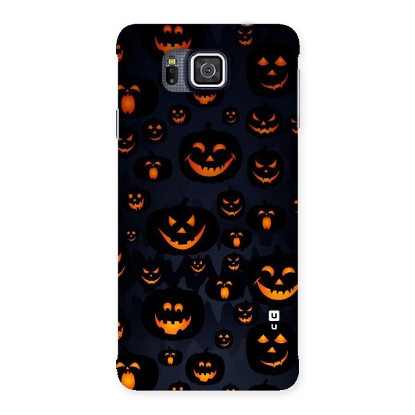 Pumpkin Smile Pattern Back Case for Galaxy Alpha