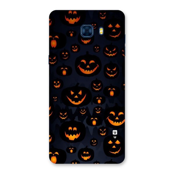 Pumpkin Smile Pattern Back Case for Galaxy C7 Pro