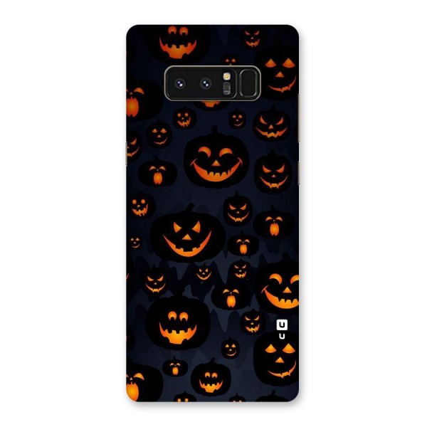 Pumpkin Smile Pattern Back Case for Galaxy Note 8