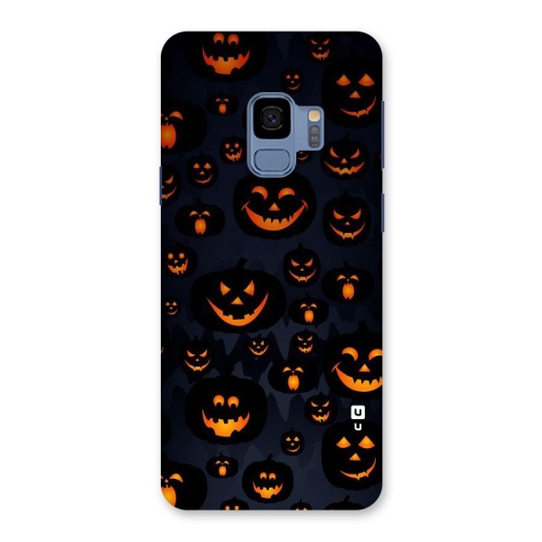 Pumpkin Smile Pattern Back Case for Galaxy S9