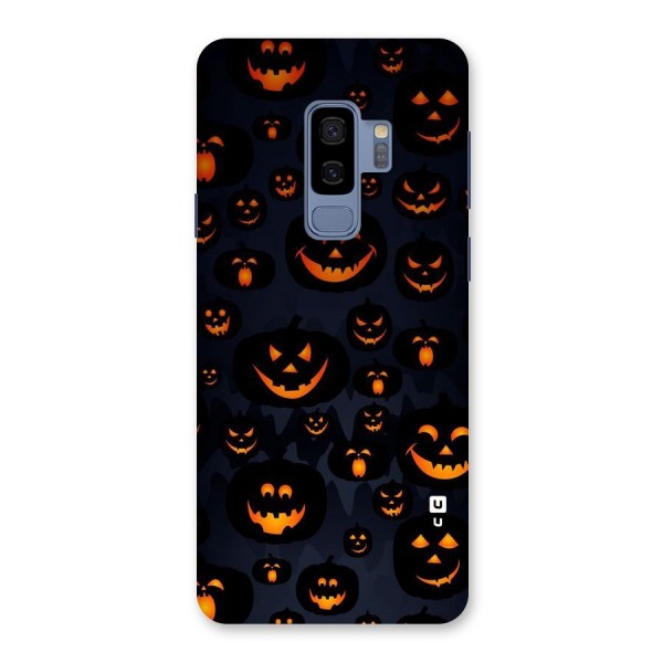 Pumpkin Smile Pattern Back Case for Galaxy S9 Plus