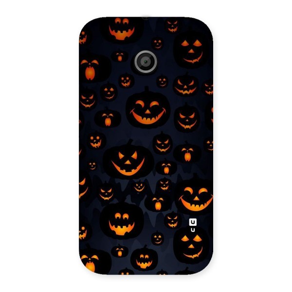 Pumpkin Smile Pattern Back Case for Moto E