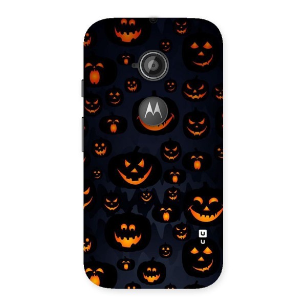 Pumpkin Smile Pattern Back Case for Moto E 2nd Gen