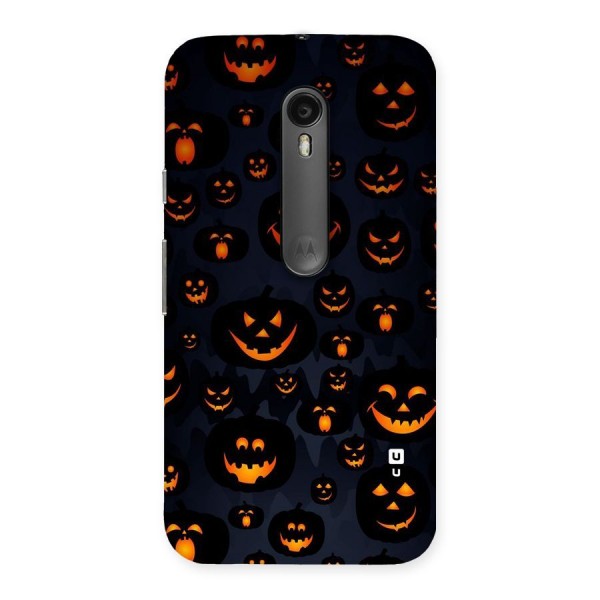 Pumpkin Smile Pattern Back Case for Moto G3