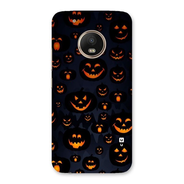 Pumpkin Smile Pattern Back Case for Moto G5 Plus