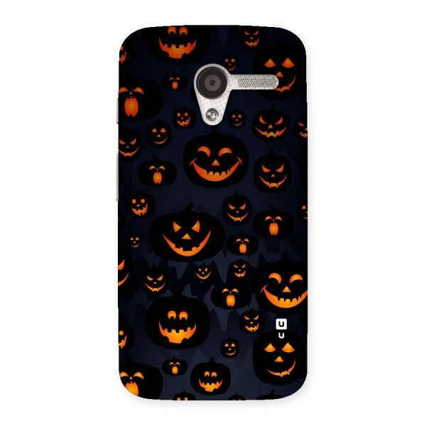 Pumpkin Smile Pattern Back Case for Moto X