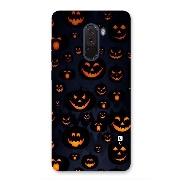 Pumpkin Smile Pattern Back Case for Poco F1