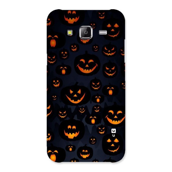 Pumpkin Smile Pattern Back Case for Samsung Galaxy J5