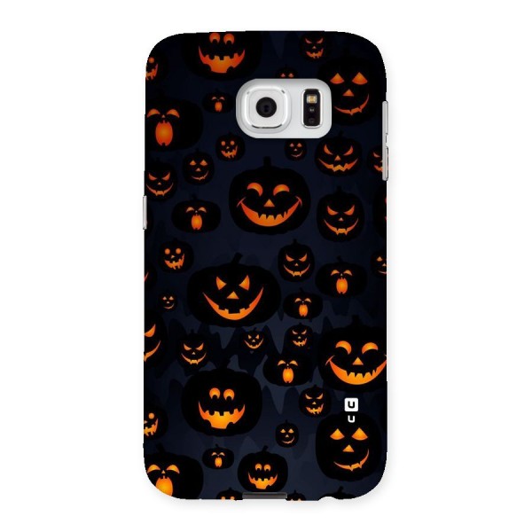 Pumpkin Smile Pattern Back Case for Samsung Galaxy S6