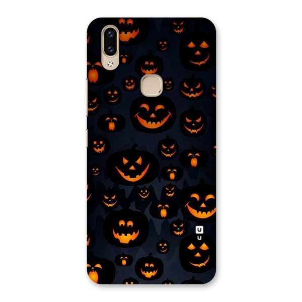 Pumpkin Smile Pattern Back Case for Vivo V9