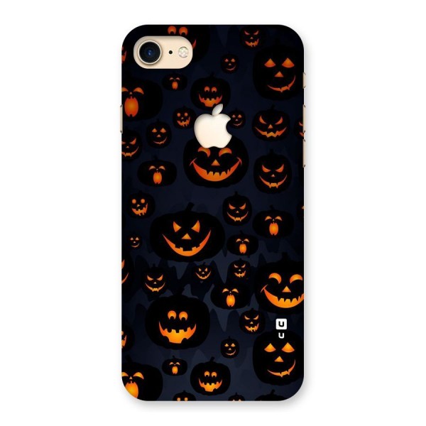 Pumpkin Smile Pattern Back Case for iPhone 7 Apple Cut