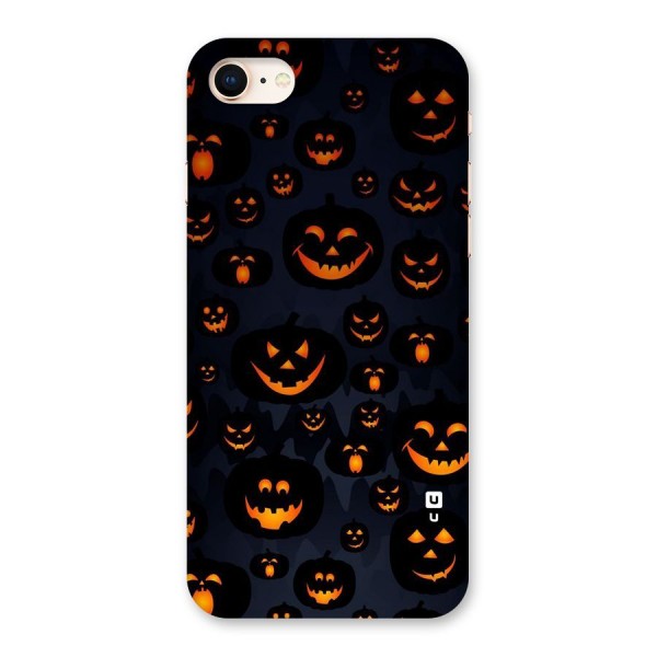 Pumpkin Smile Pattern Back Case for iPhone 8