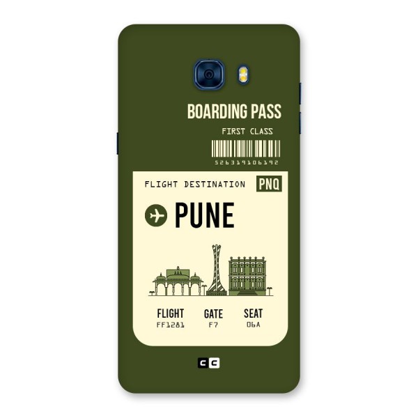 Pune Boarding Pass Back Case for Galaxy C7 Pro