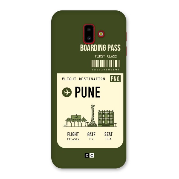 Pune Boarding Pass Back Case for Galaxy J6 Plus