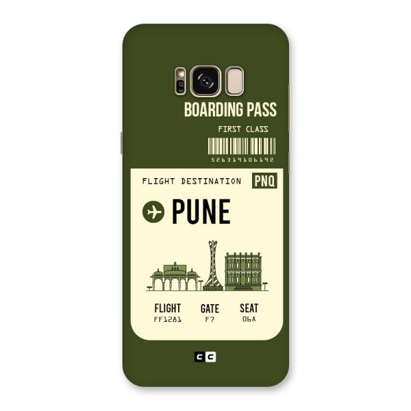 Pune Boarding Pass Back Case for Galaxy S8 Plus