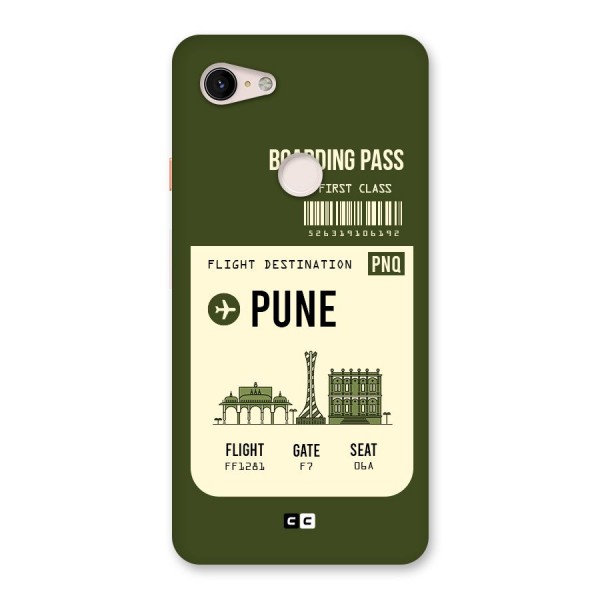 Pune Boarding Pass Back Case for Google Pixel 3 XL