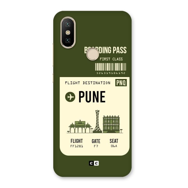 Pune Boarding Pass Back Case for Mi A2