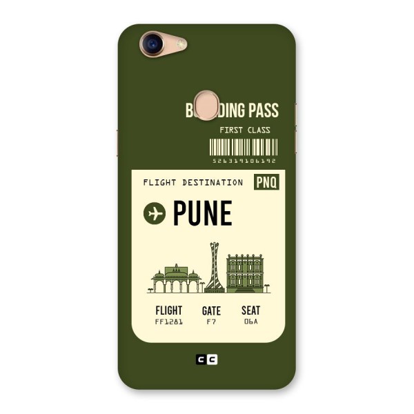 Pune Boarding Pass Back Case for Oppo F5