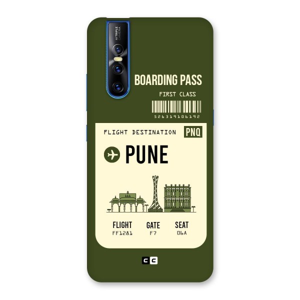 Pune Boarding Pass Back Case for Vivo V15 Pro