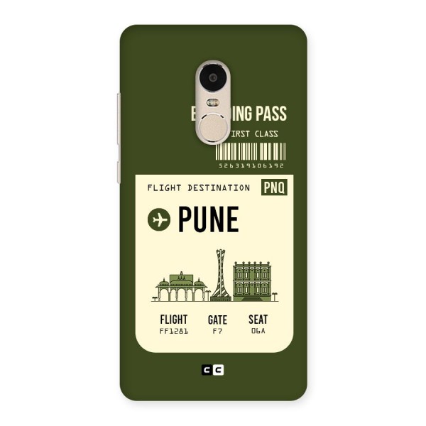 Pune Boarding Pass Back Case for Xiaomi Redmi Note 4