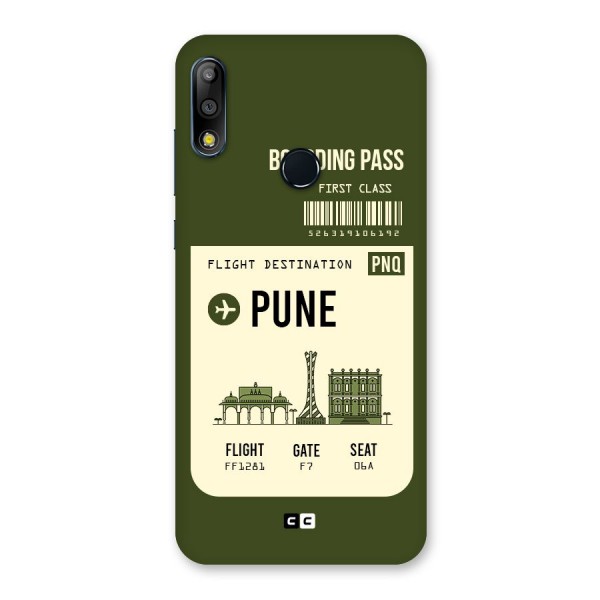 Pune Boarding Pass Back Case for Zenfone Max Pro M2