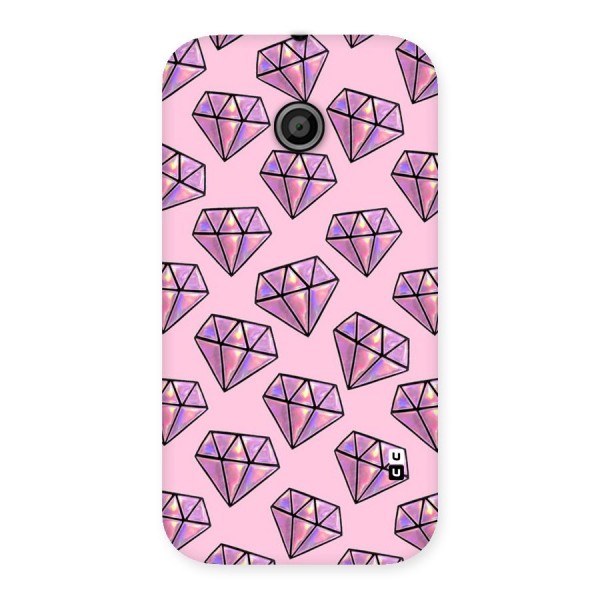 Purple Diamond Designs Back Case for Moto E