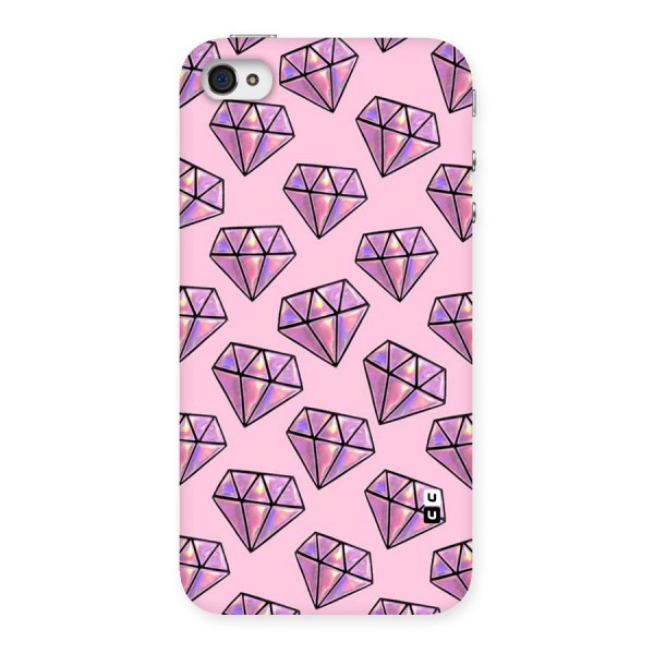 Purple Diamond Designs Back Case for iPhone 4 4s