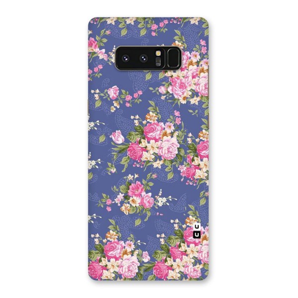 Purple Pink Floral Back Case for Galaxy Note 8