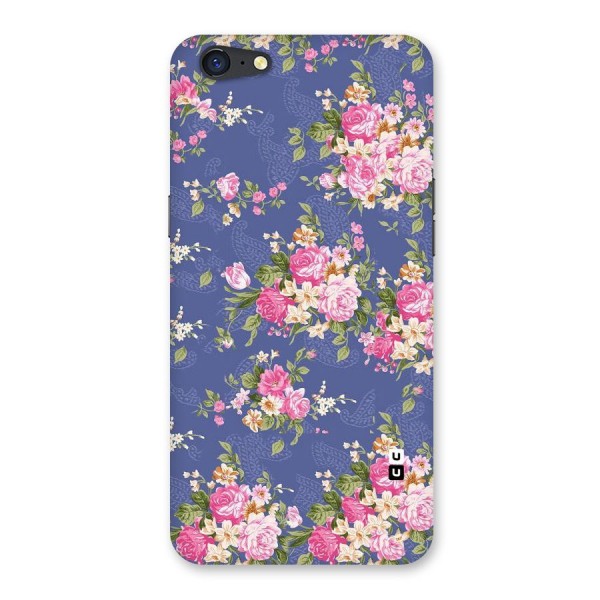 Purple Pink Floral Back Case for Oppo A71