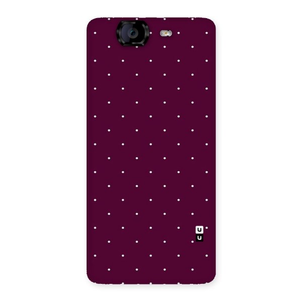 Purple Polka Back Case for Canvas Knight A350