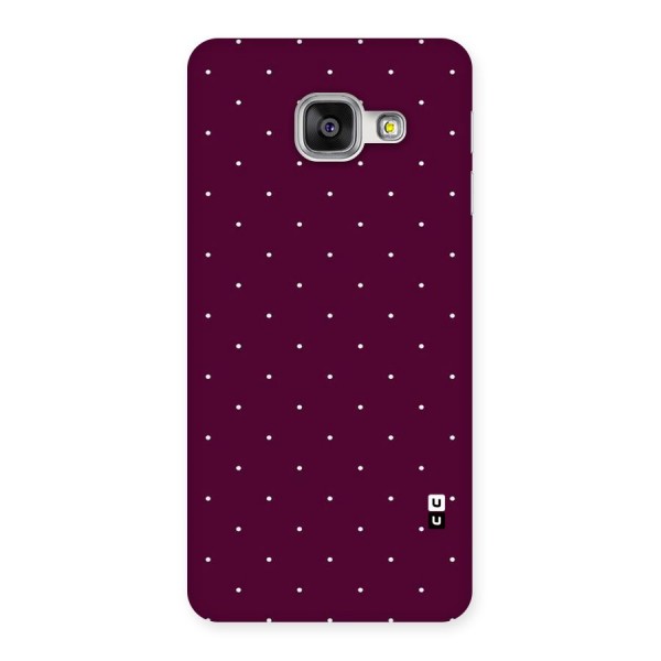 Purple Polka Back Case for Galaxy A3 2016