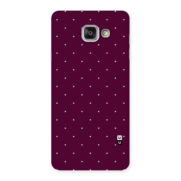 Purple Polka Back Case for Galaxy A7 2016