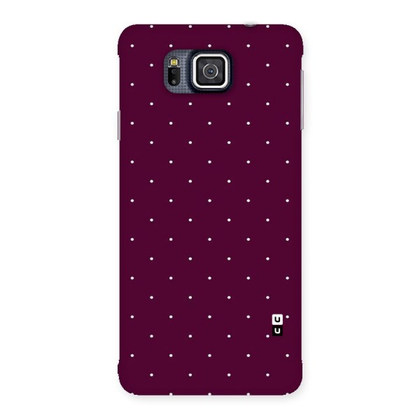 Purple Polka Back Case for Galaxy Alpha