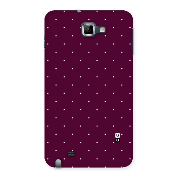 Purple Polka Back Case for Galaxy Note