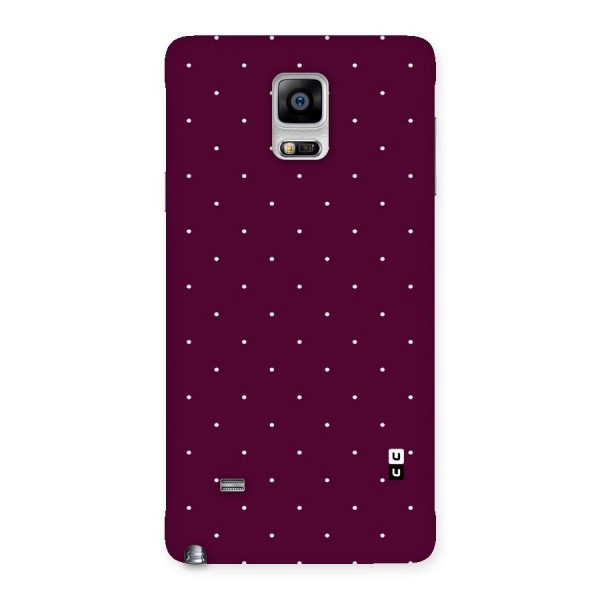 Purple Polka Back Case for Galaxy Note 4