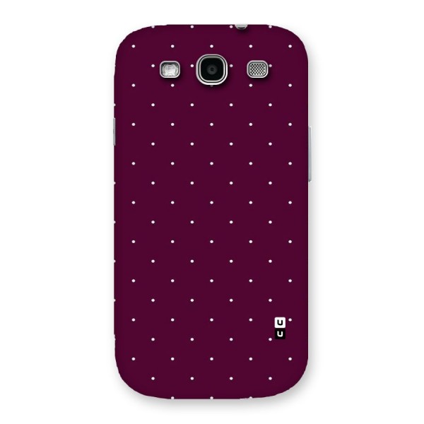 Purple Polka Back Case for Galaxy S3 Neo