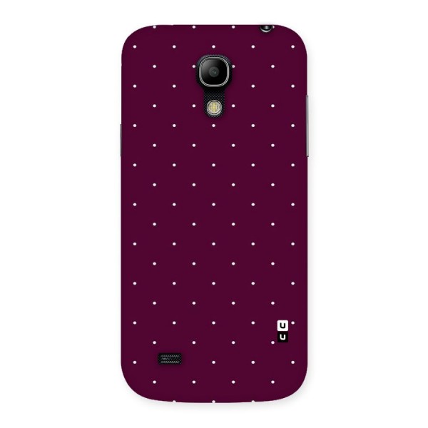 Purple Polka Back Case for Galaxy S4 Mini