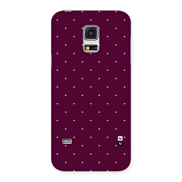 Purple Polka Back Case for Galaxy S5 Mini